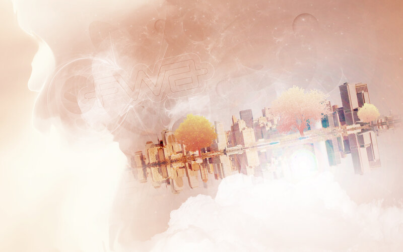 Cityscape with Trees