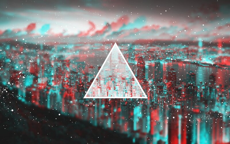 Cityscape with Triangle
