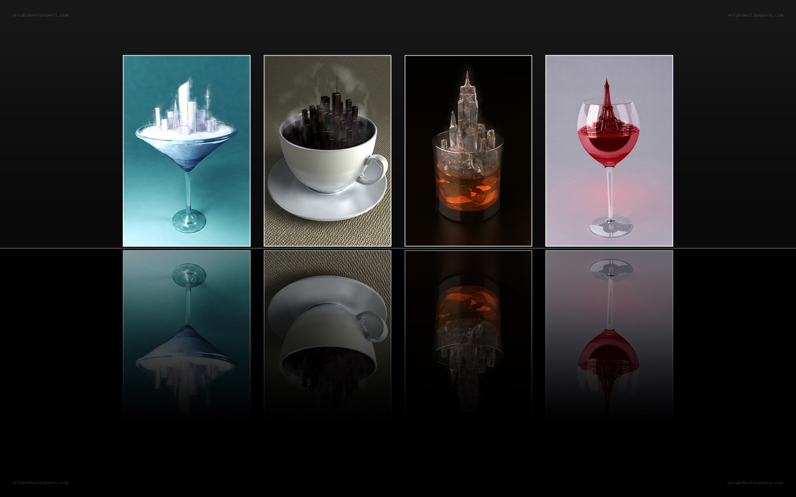 Cityscapes in drinkware