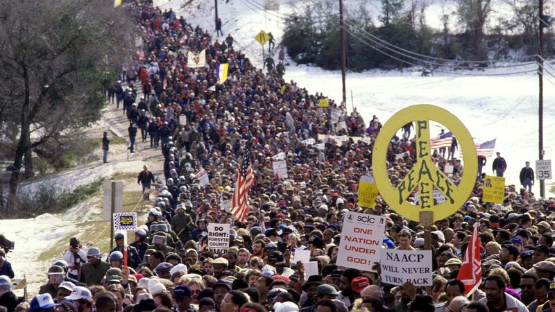 Civil rights march in Alabama