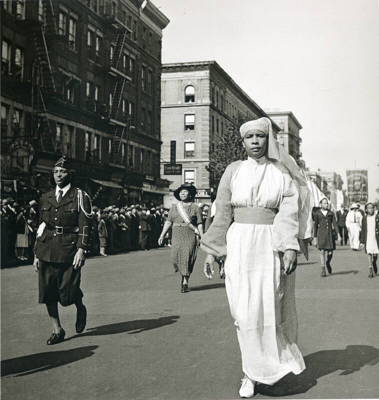 Civil rights march in the 1940s