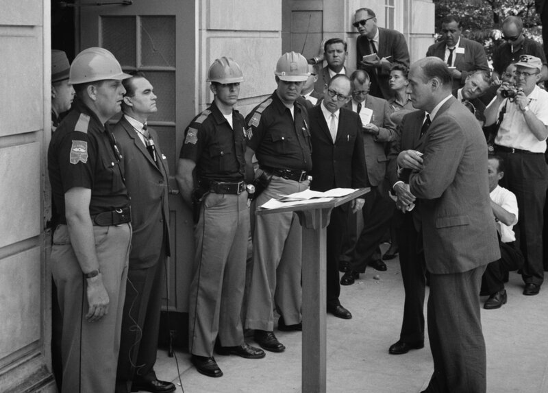 Civil rights protest at university