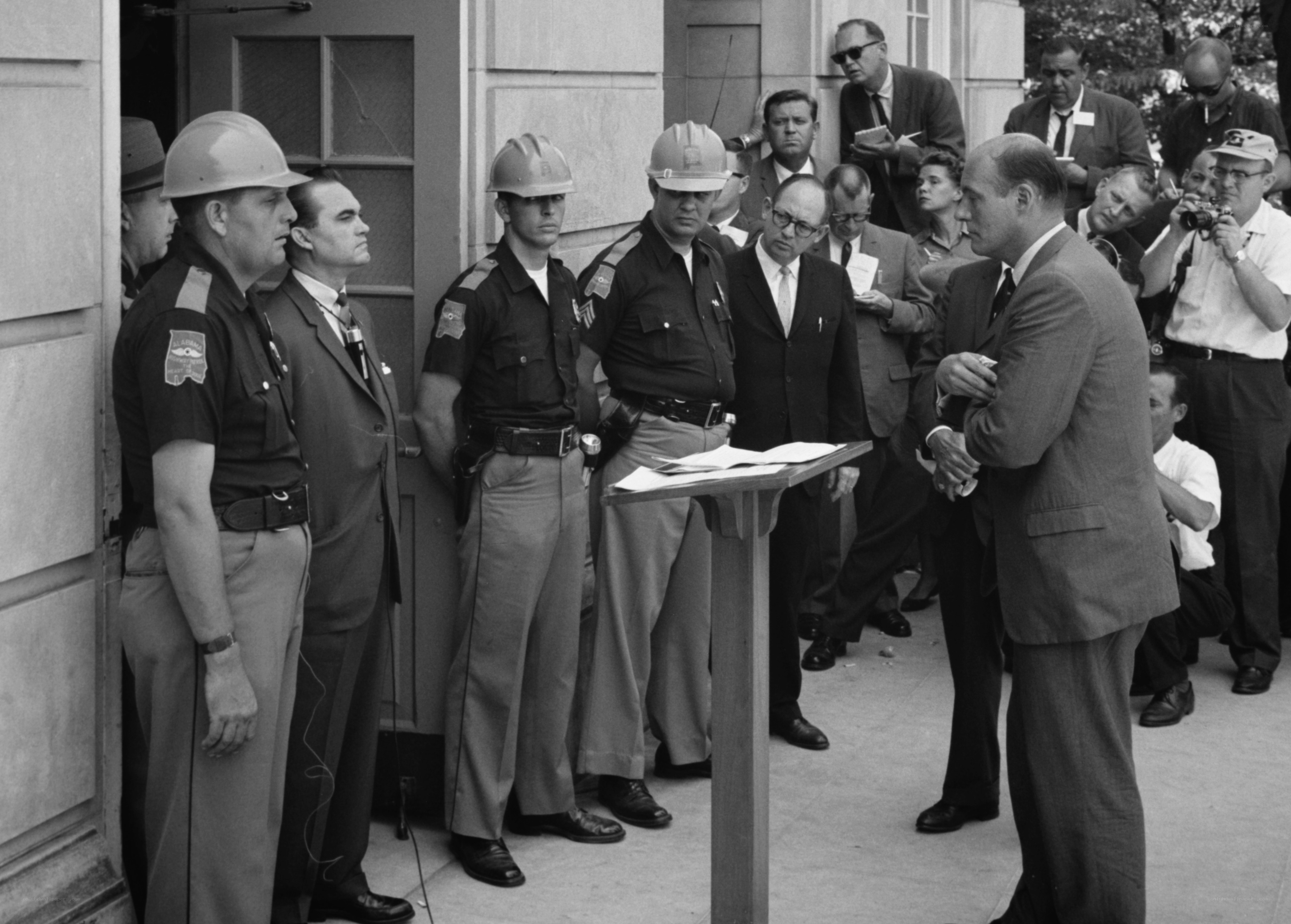 Civil rights protest at university