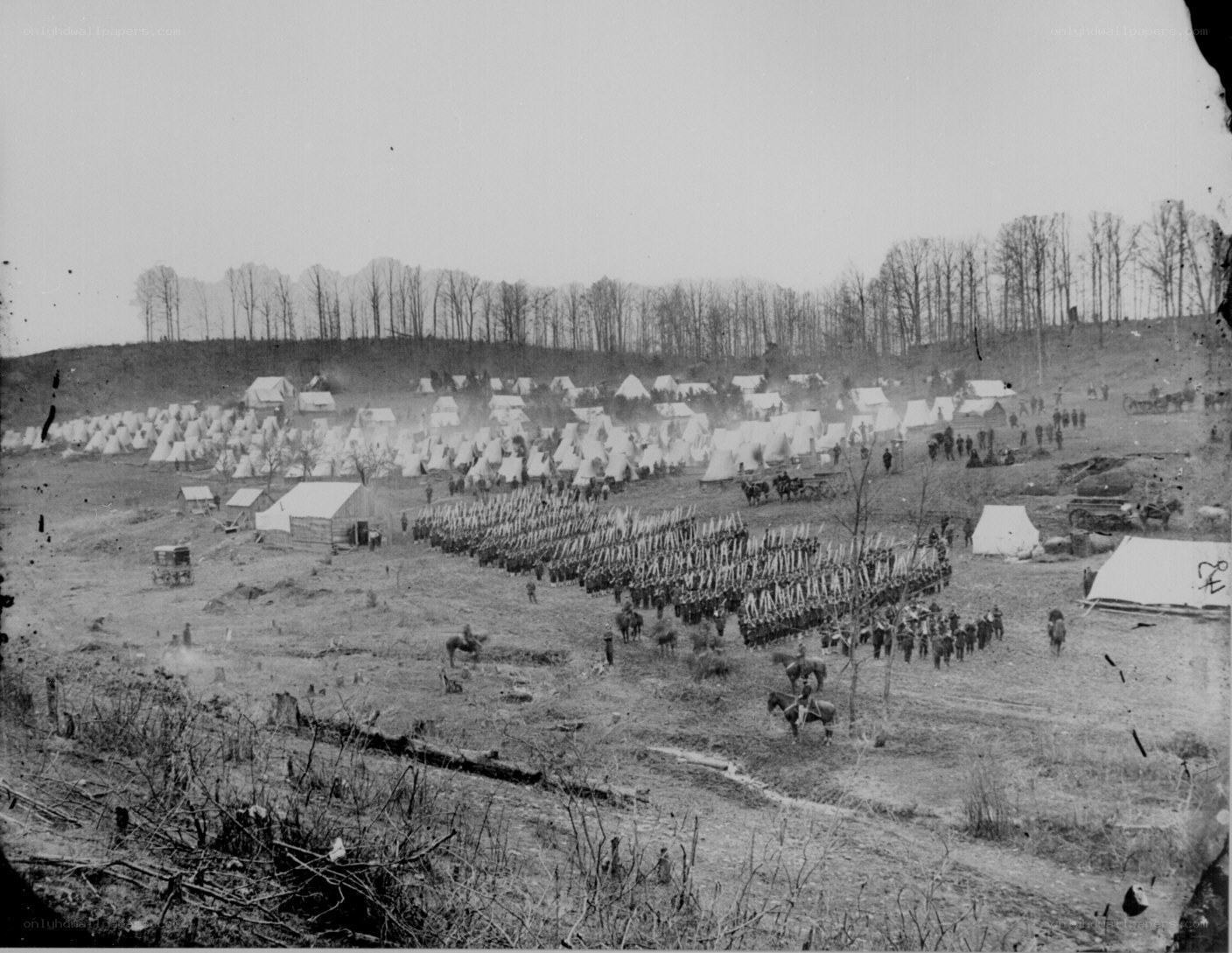 Civil War Army Camp