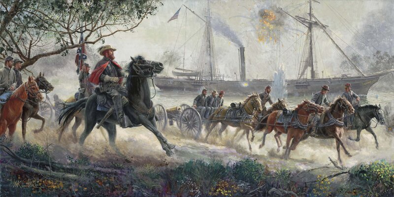 Civil War artillery movement