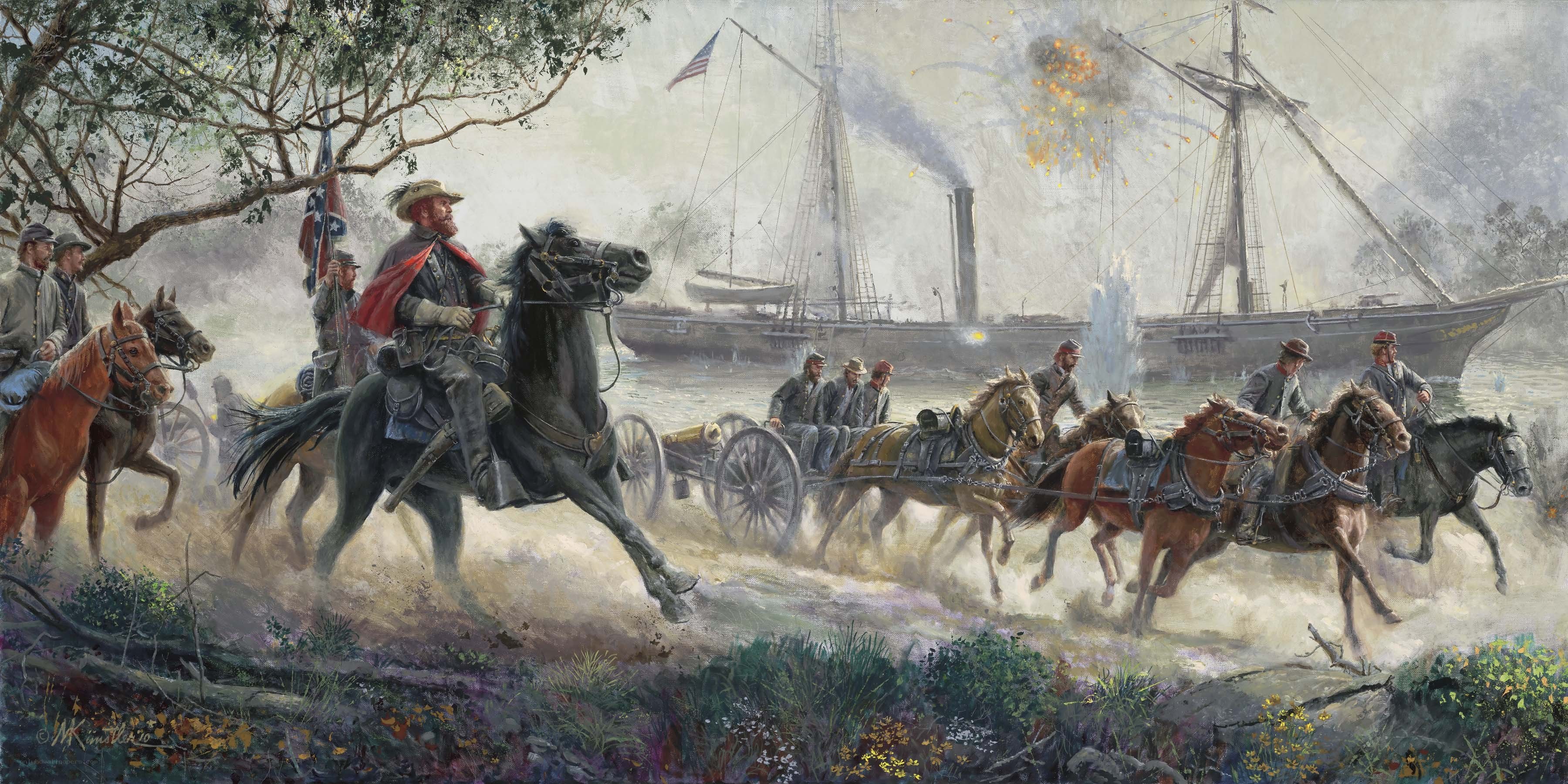 Civil War artillery movement
