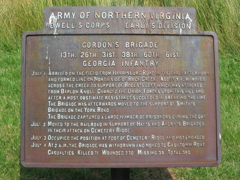 Civil War battle marker