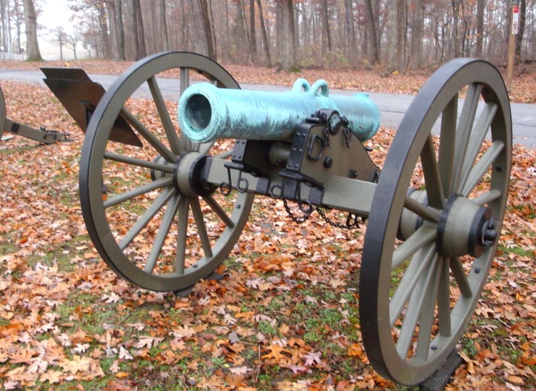 Civil War cannon on display