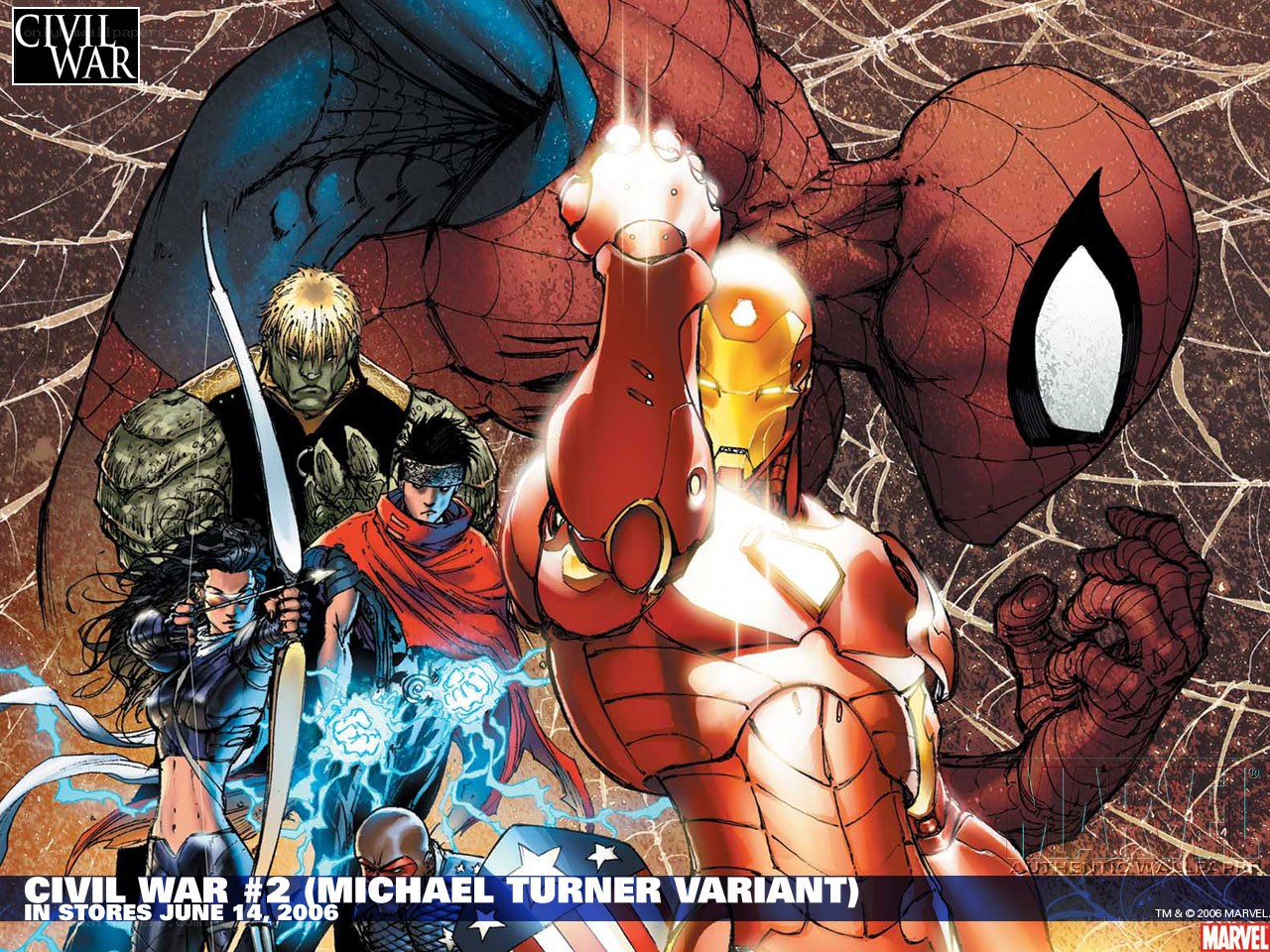 Civil War comic cover art