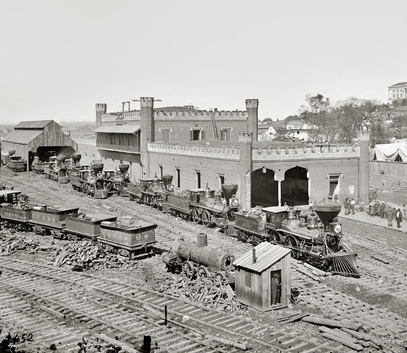 Civil War-era train yard