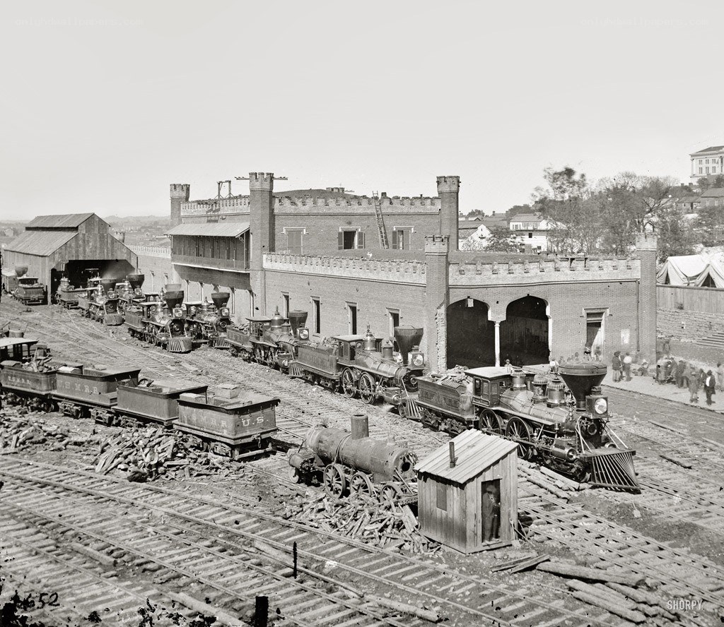Civil War-era train yard