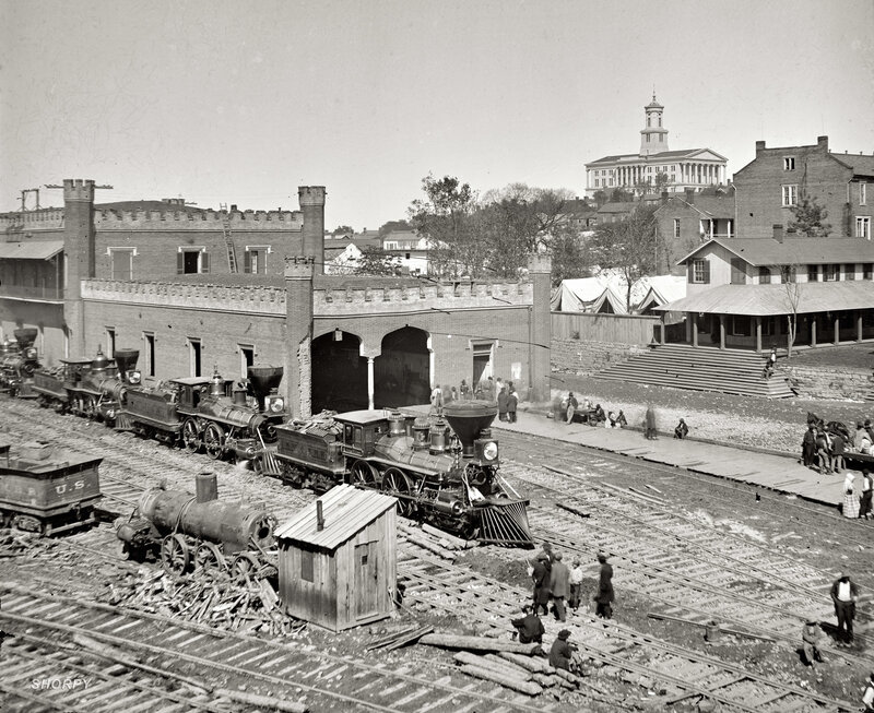 Civil War-era train yard