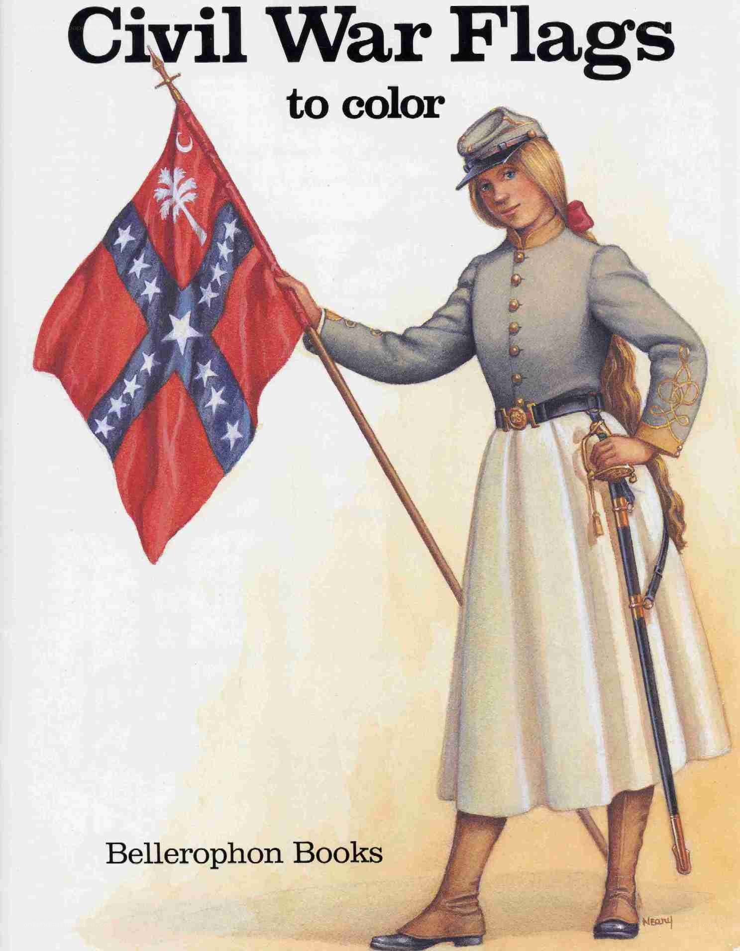 Civil War Flags to Color