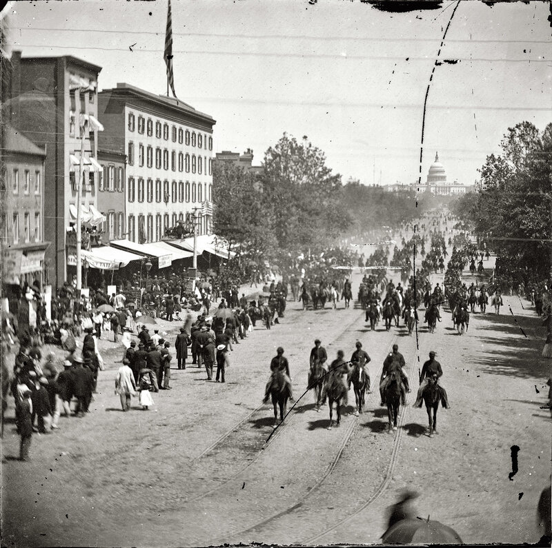 Civil War parade in Washington D.C.