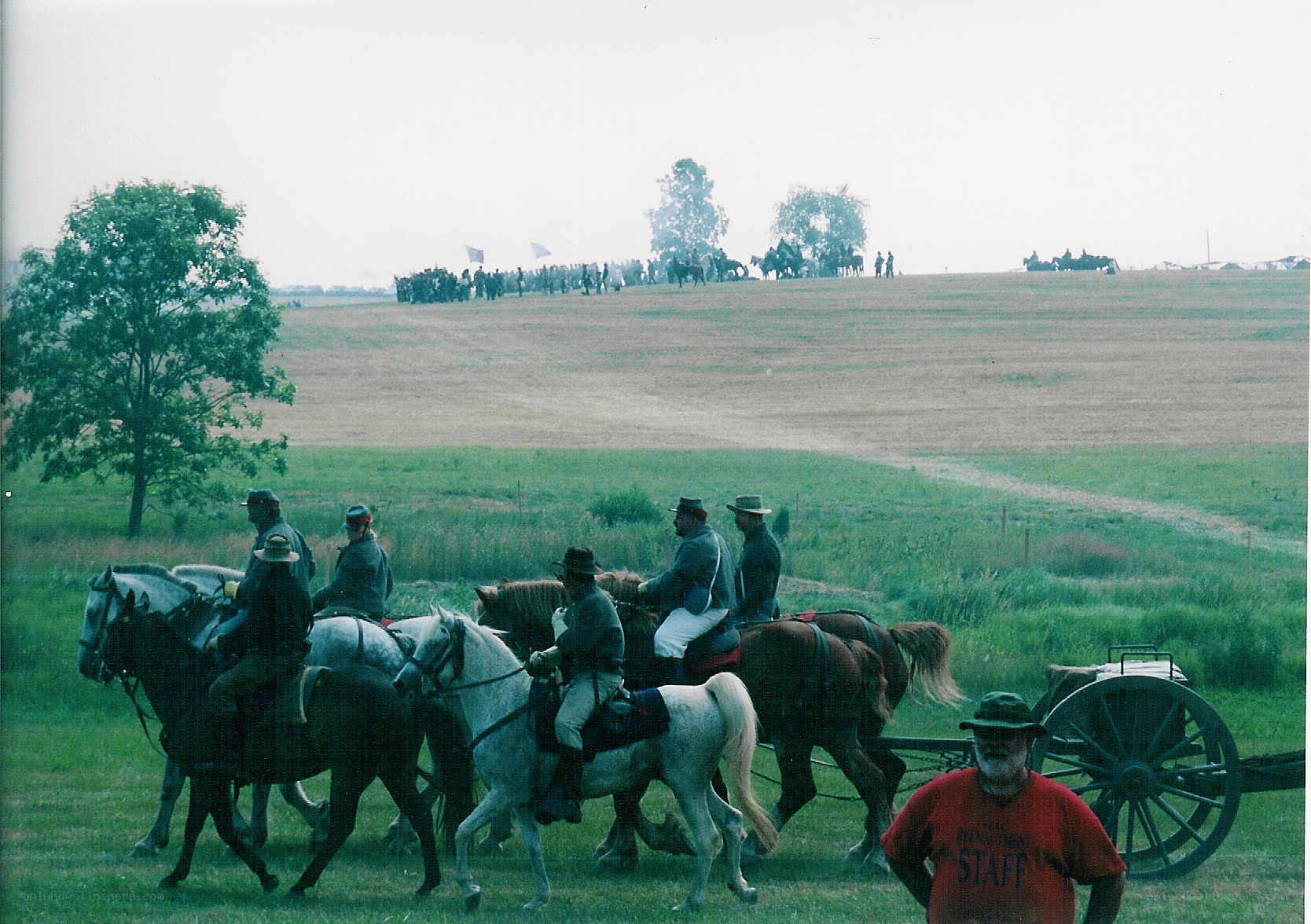 Civil War reenactment scene