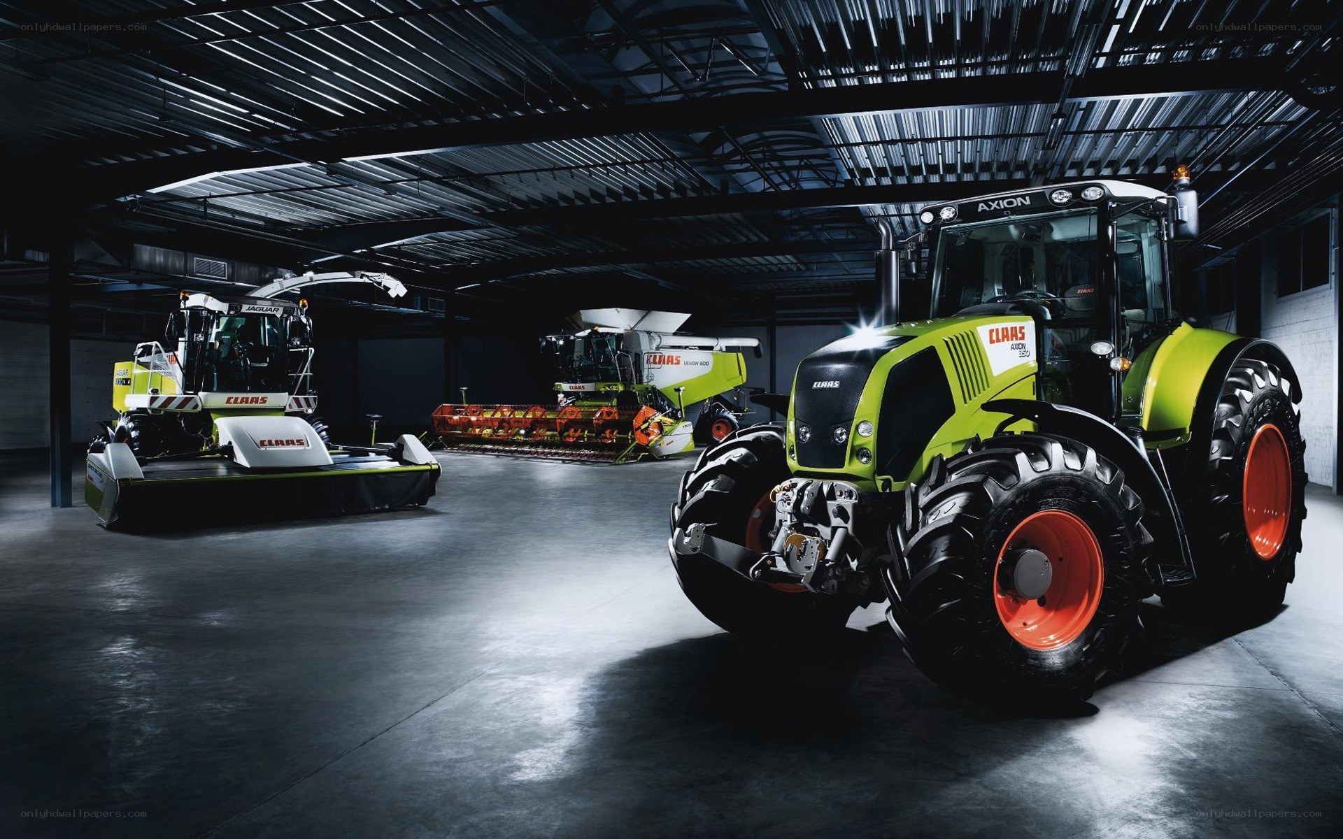 Claas agricultural machinery display