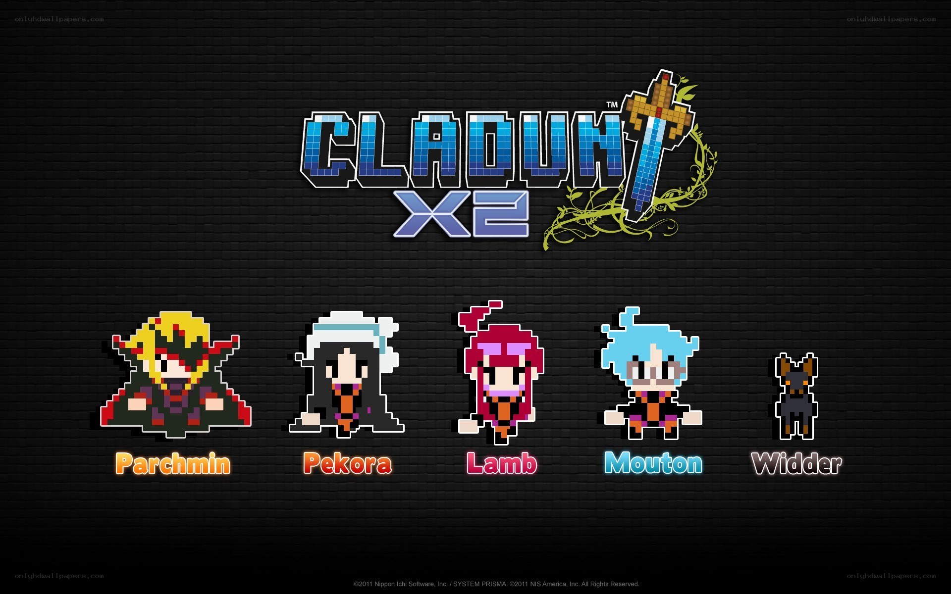 Cladun X2 character lineup