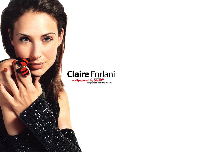 Claire Forlani with butterfly