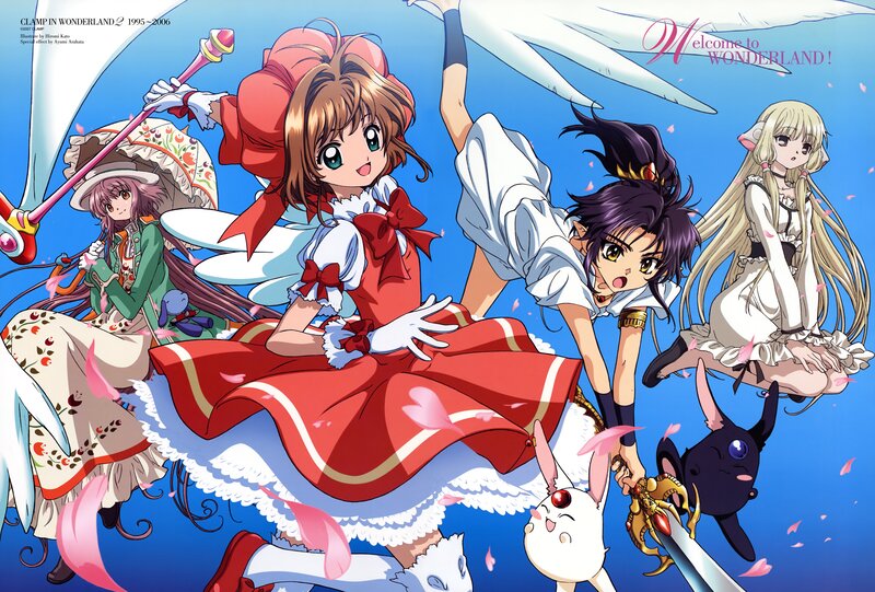 Clamp in Wonderland characters