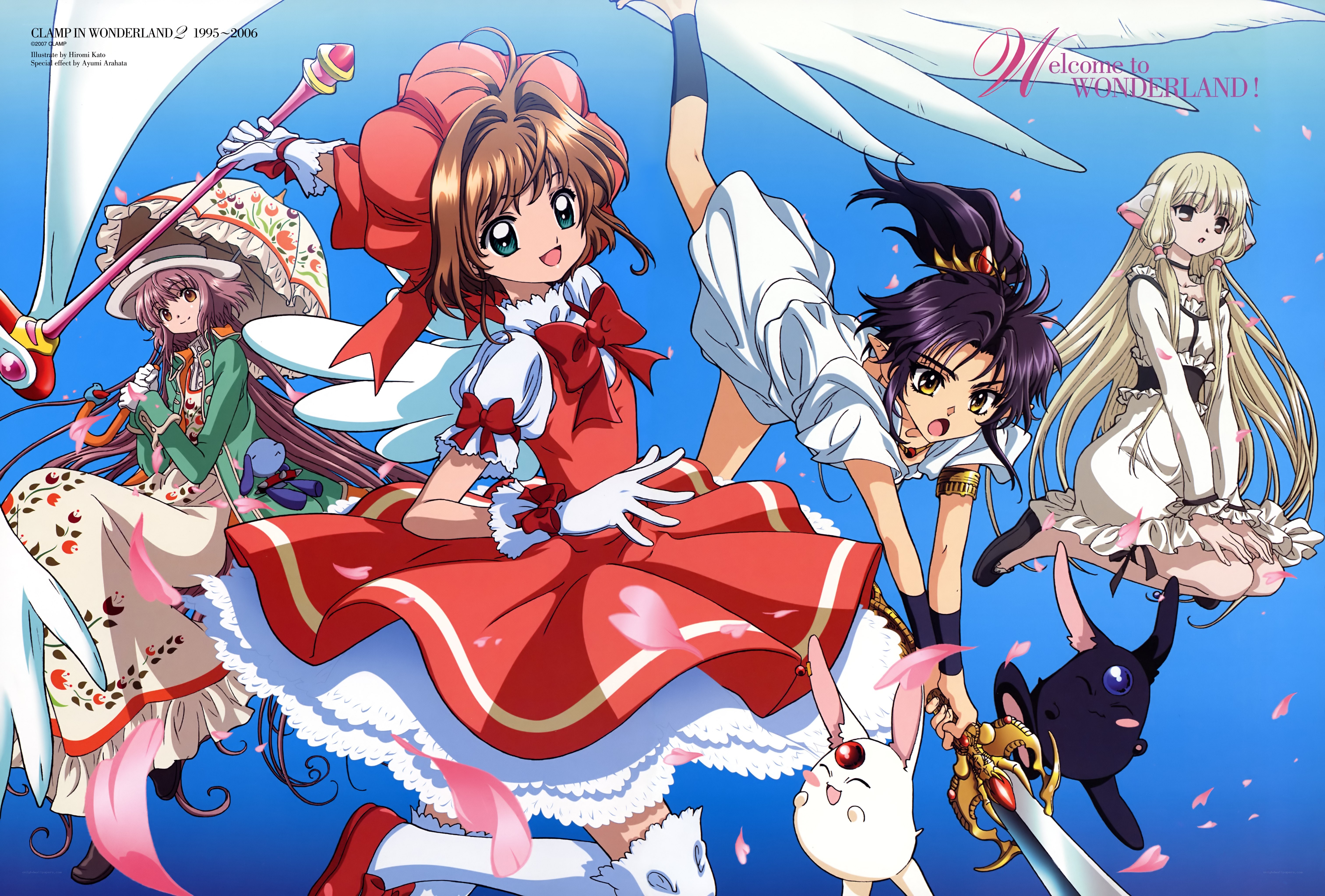 Clamp in Wonderland characters