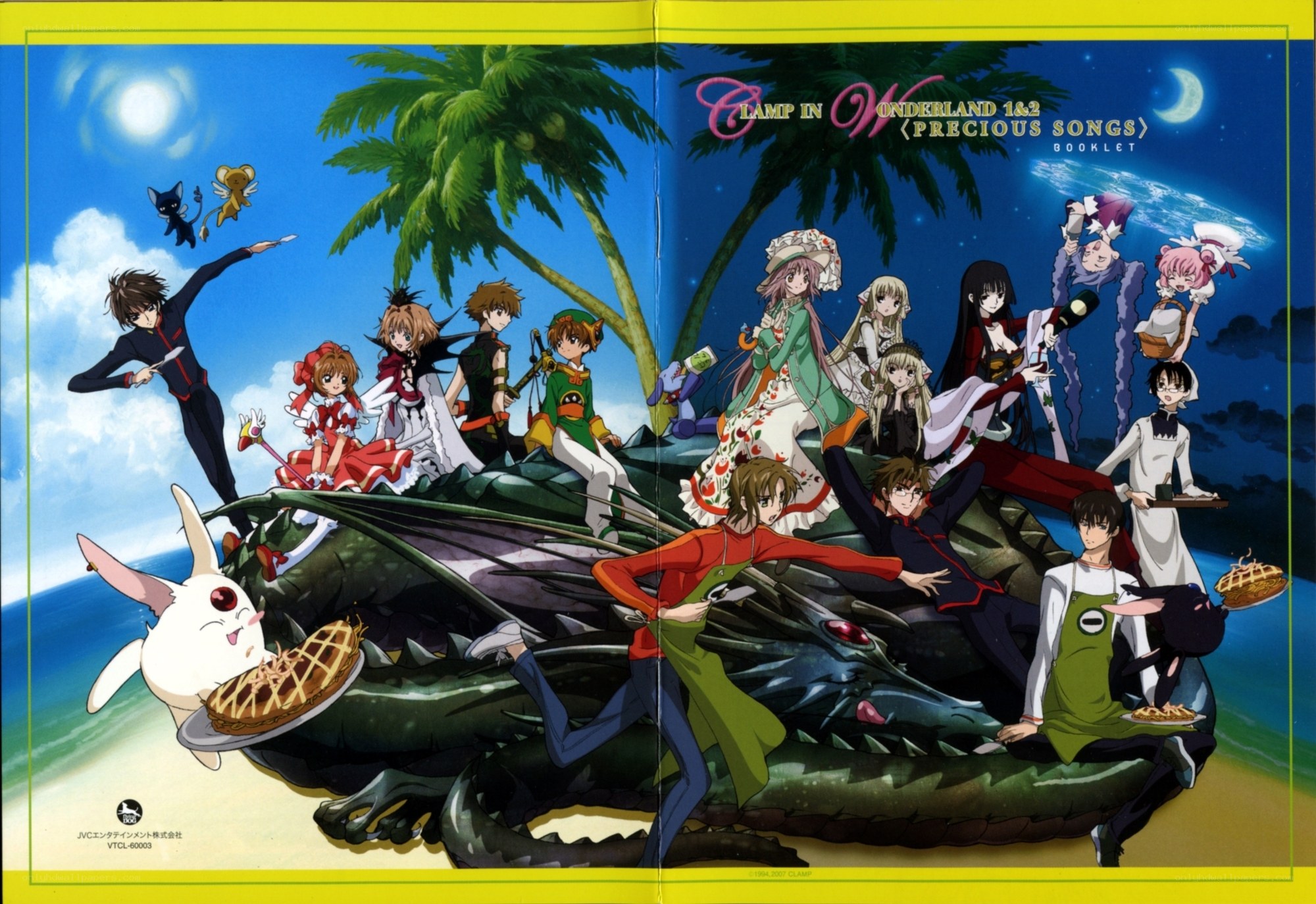 Clamp in Wonderland characters