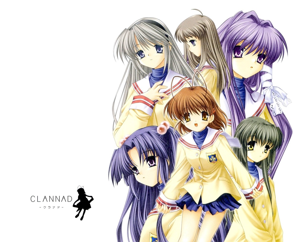 Clannad anime group portrait