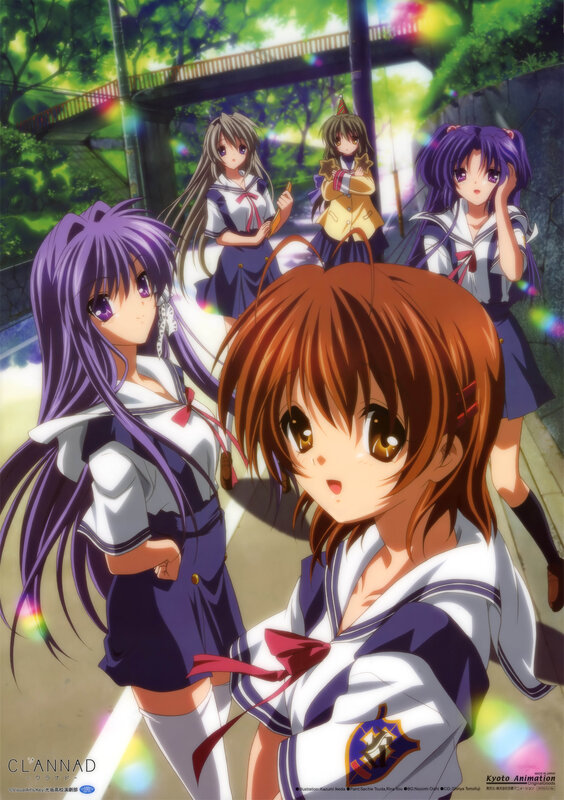 Clannad anime group scene