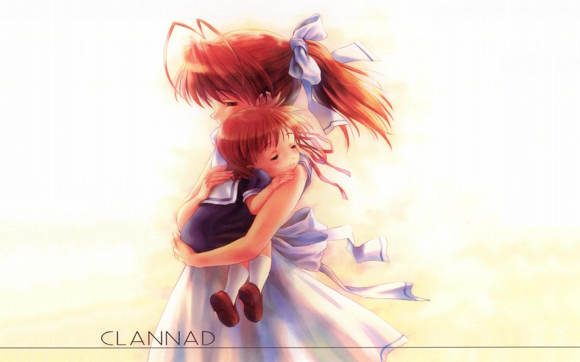 Clannad anime hug scene