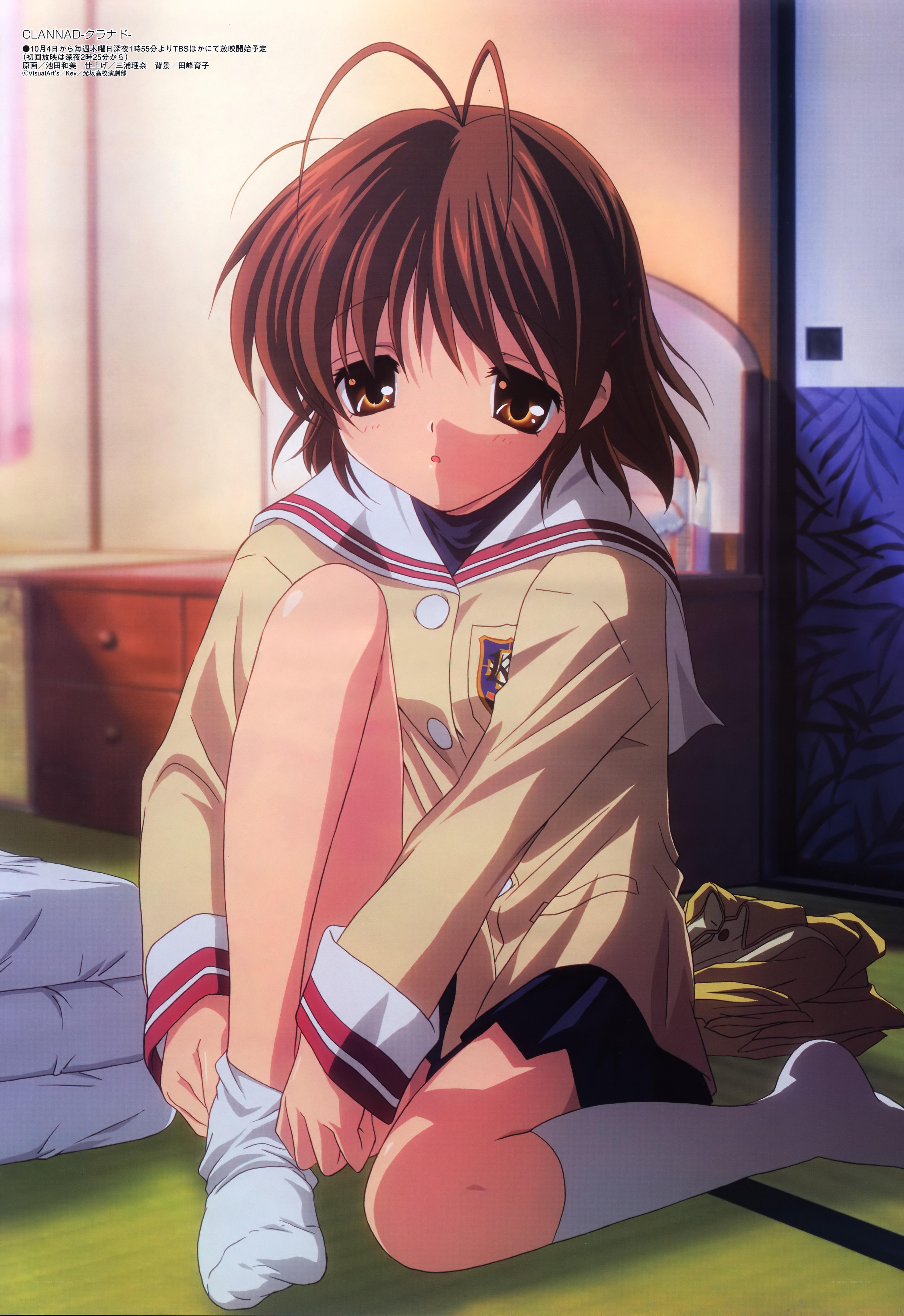 Clannad character in school uniform