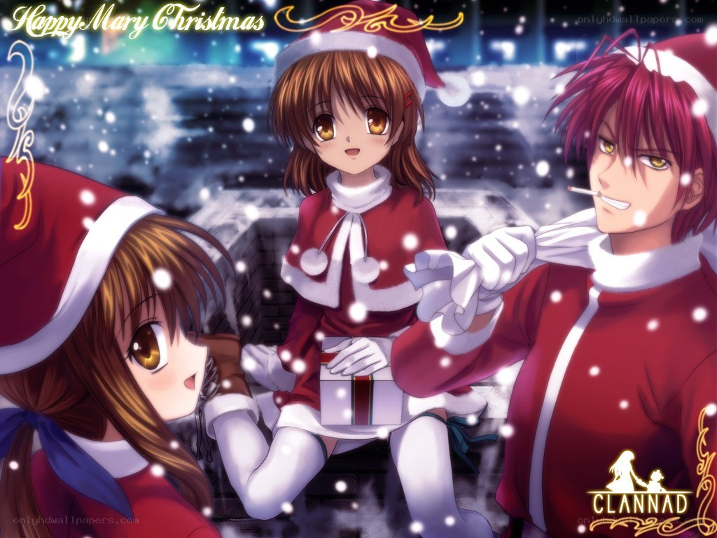 Clannad Christmas scene