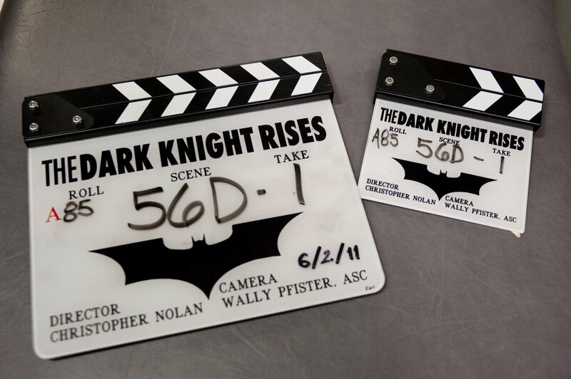 Clapperboards from The Dark Knight Rises