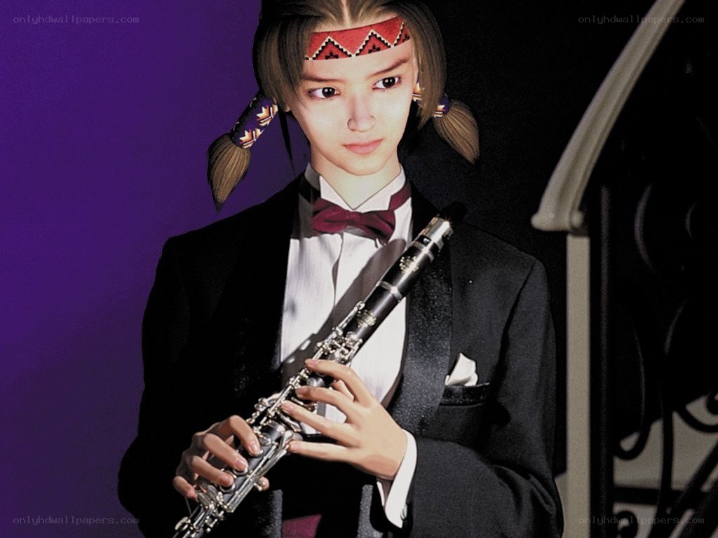 clarinet player in tuxedo
