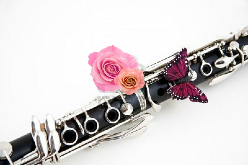 Clarinet with Flowers