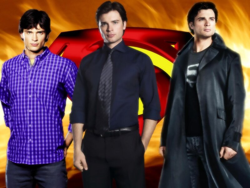 Clark Kent in three forms