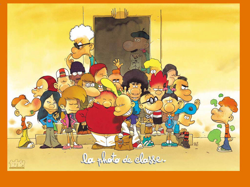class photo cartoon