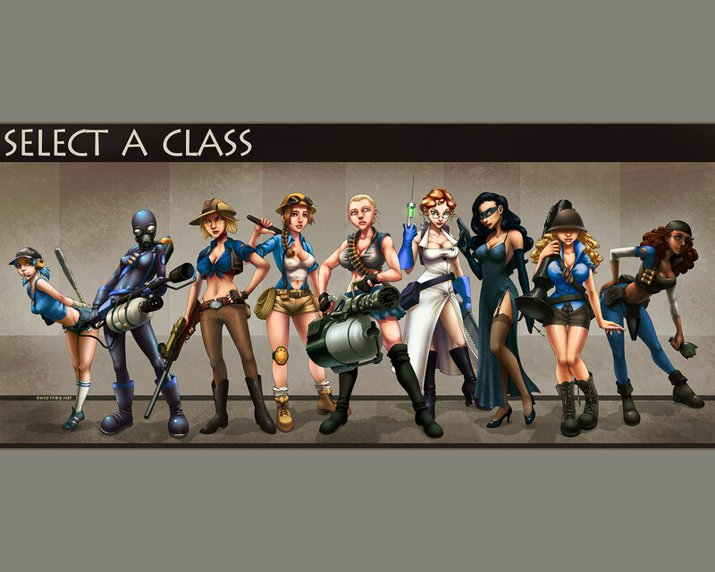Class selection screen art
