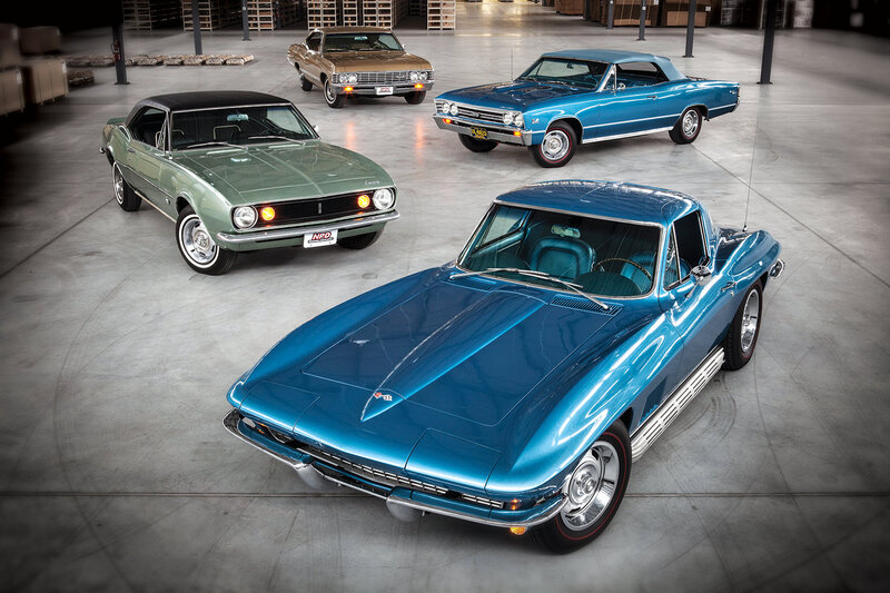 Classic American Cars — Blue