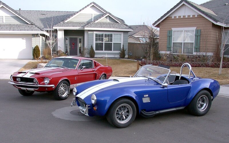 Classic American muscle cars