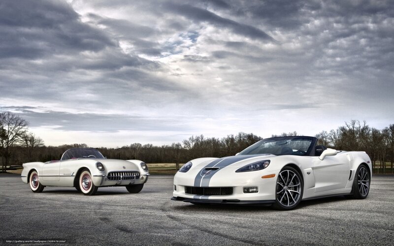 Classic and modern corvettes