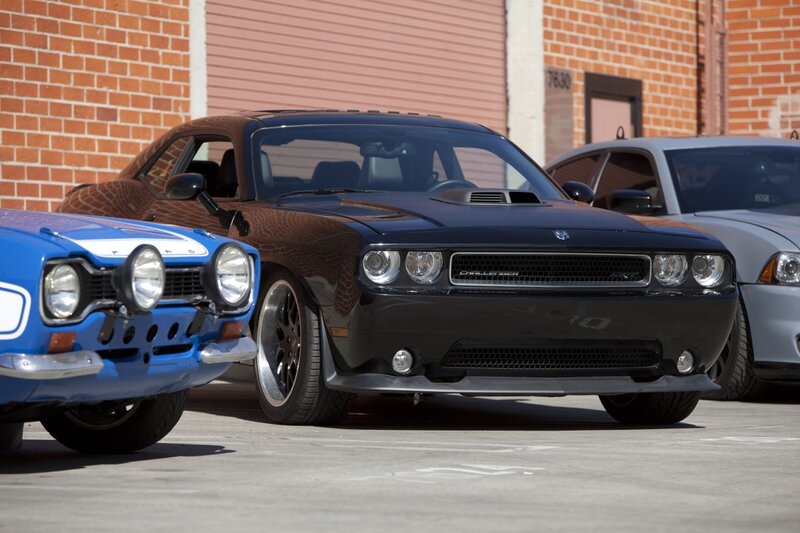 Classic and modern muscle cars