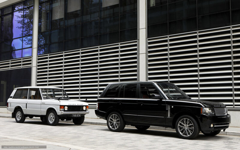 Classic and modern Range Rovers