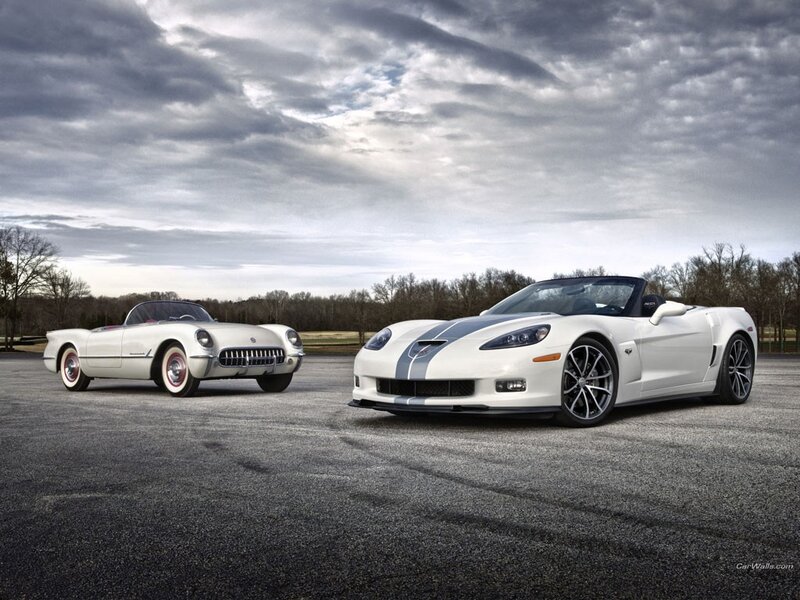 Classic and modern white convertibles
