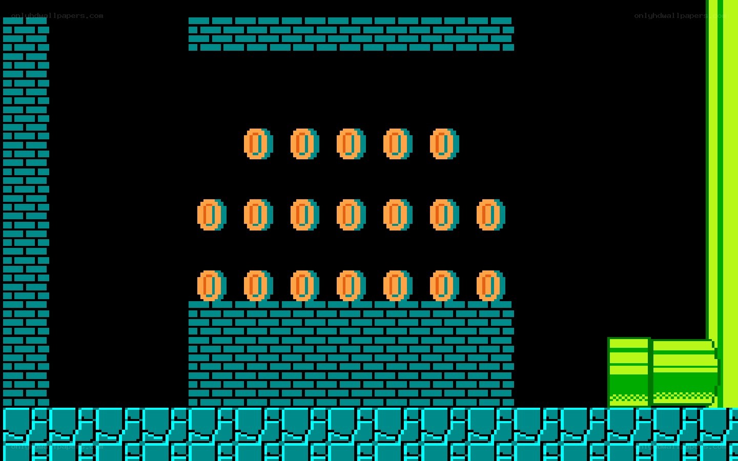Classic arcade game scene