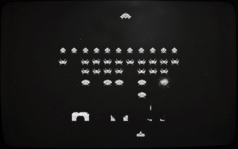 Classic arcade space invaders