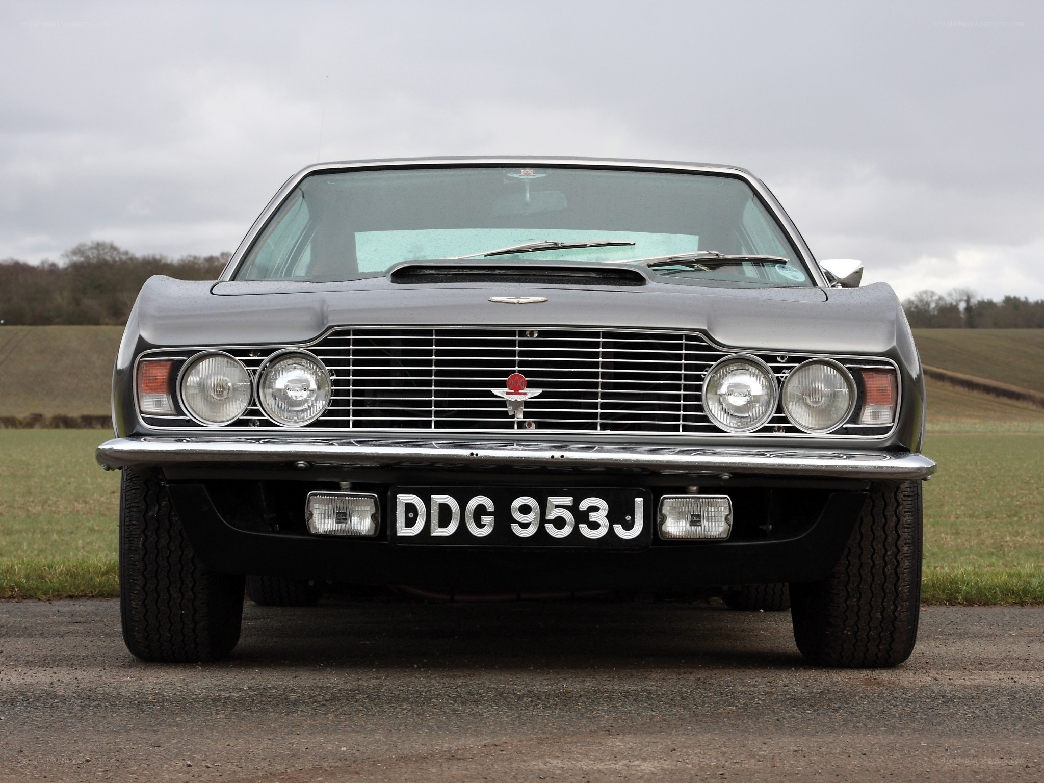 Classic Aston Martin front view