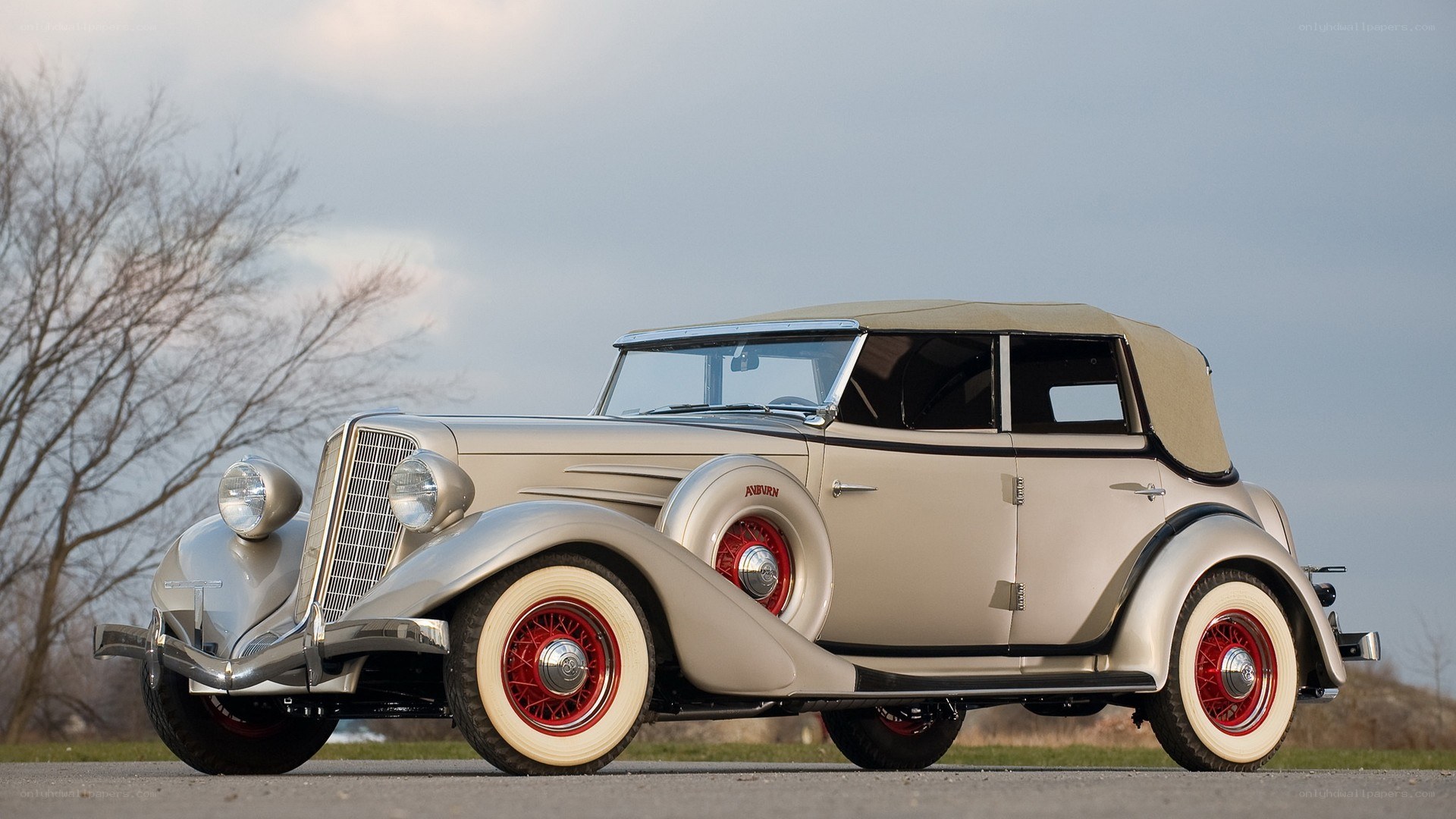 Classic Auburn convertible car