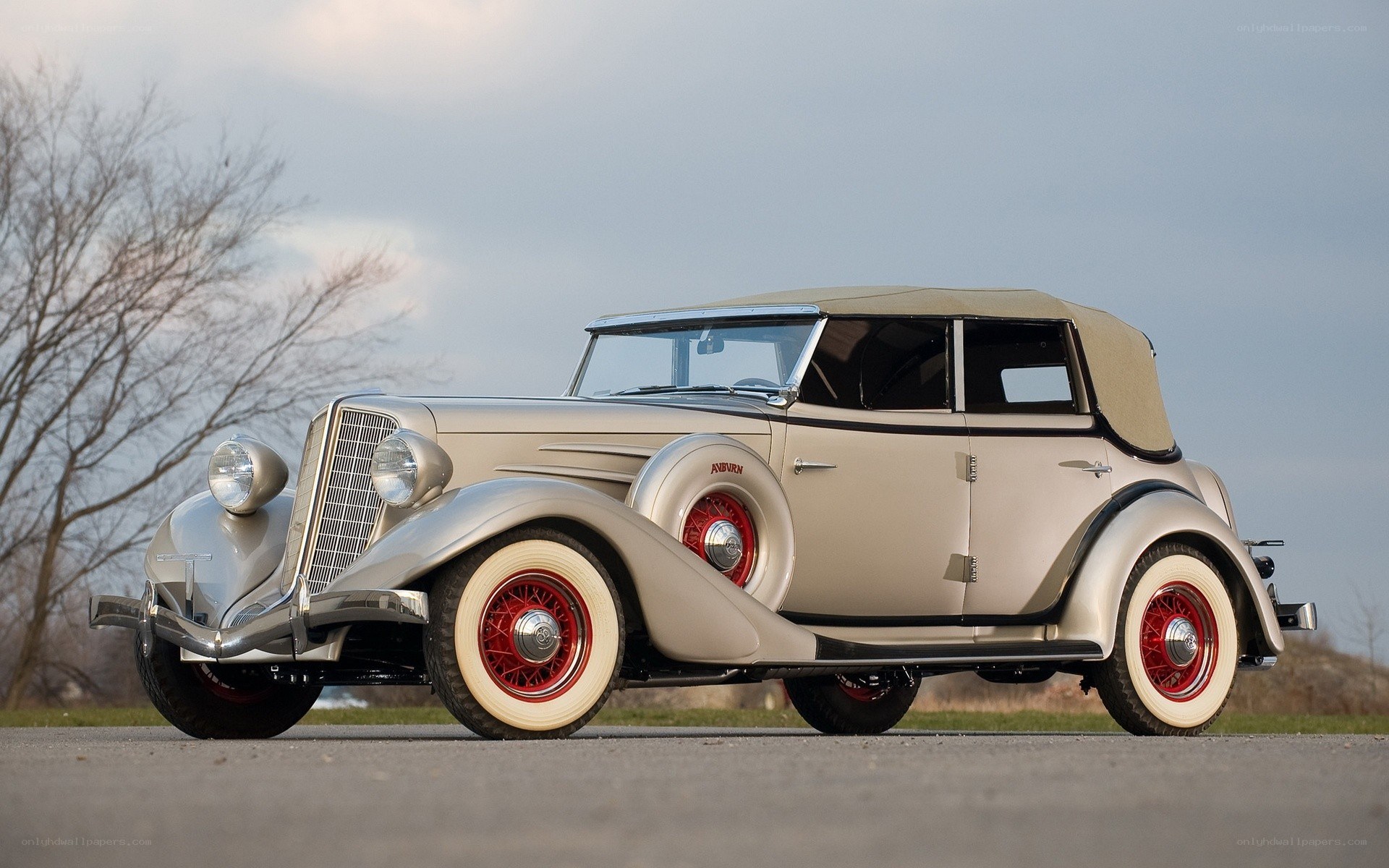 Classic Auburn convertible car