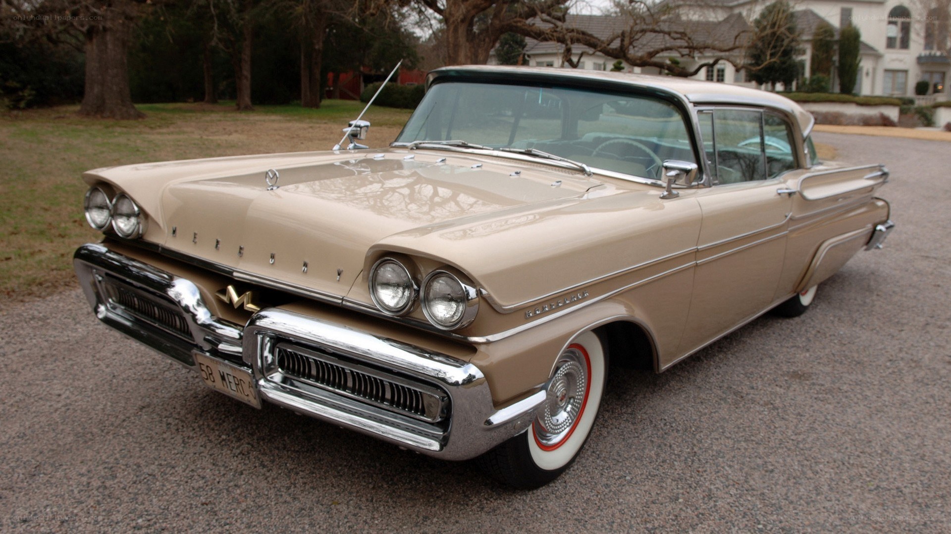 Classic beige Mercury car