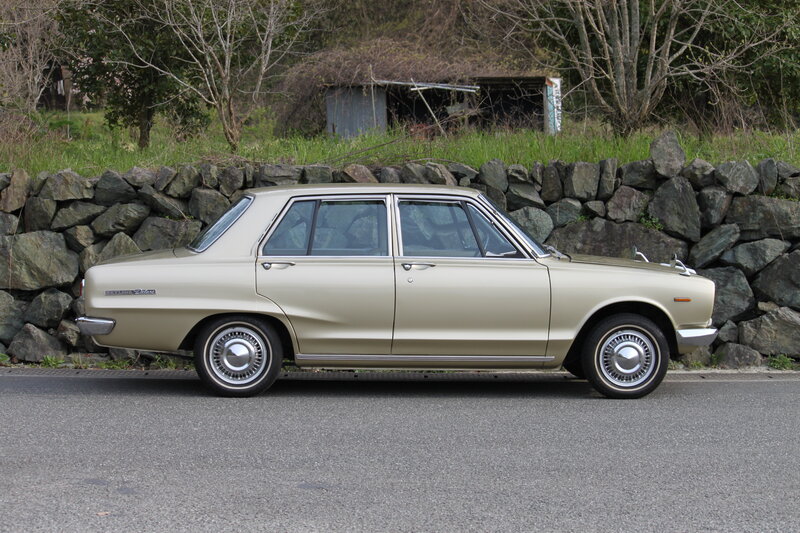 Classic beige sedan car