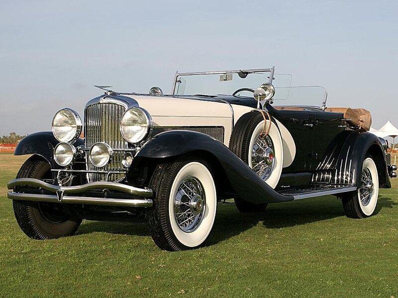 Classic black and cream car